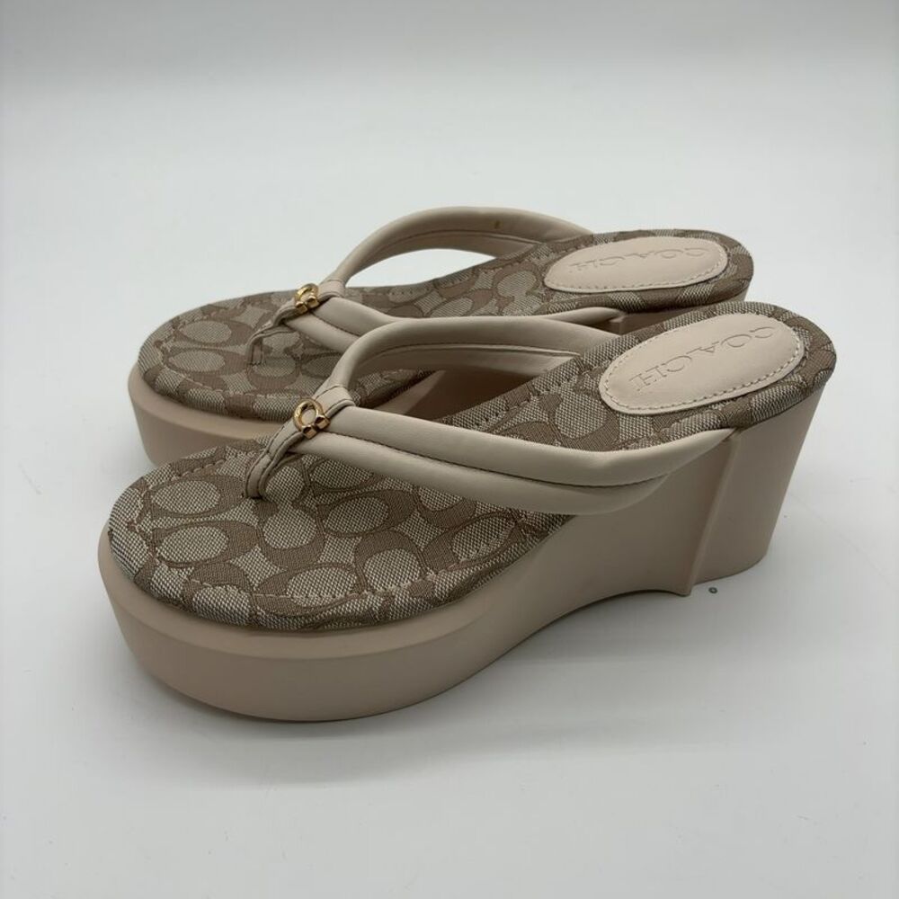 Coach Women's Platform Flip Flops - Picture 2 of 7